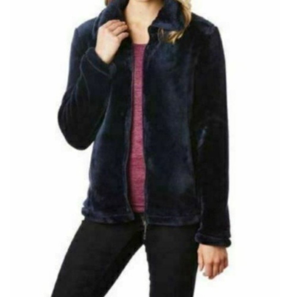 32 Degrees Heat Women Plush Velour Full Zip jacket